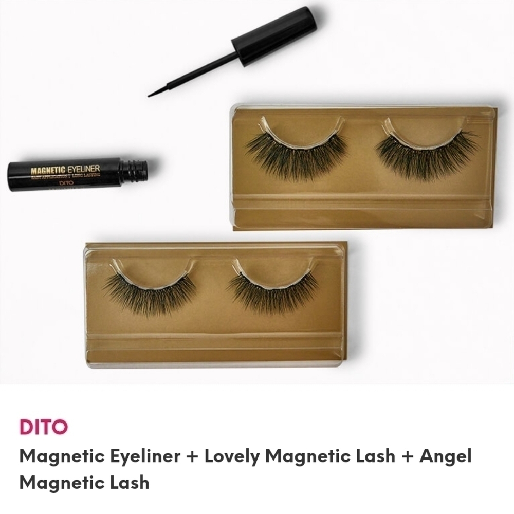 DITO Magnetic Eyeliner + Lovely Magnetic Lash + Angel Magnetic Lash